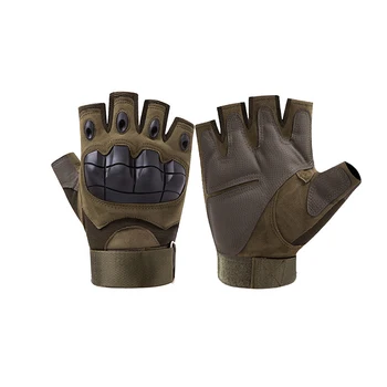 Тактически ръкавици без пръсти, мъжки вело ръкавици на половин пръст мини защитни армейските ръкавици за спорт на открито за военни Нови фенове