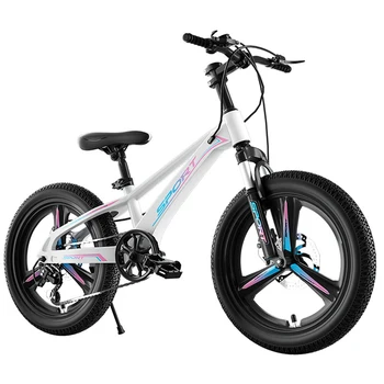 Детски планински велосипед с променлива скорост 18-22 инча, двухдисковый спирачка от магнезиева сплав, амортизирующая рамка на велосипеда и твърда рама