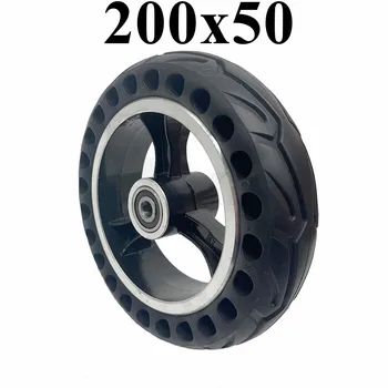 Части за електрически скутер 200x50 с преминаващ отвор, плътна дължината на гума, 8-инчов плътна гума за скутер с ступицей от сплав