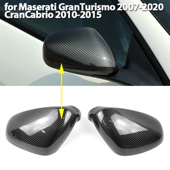 Стикер От Настоящето Въглеродни Влакна, Странични Капаци Огледала за Обратно виждане, Капак За Maserati GT Gran Turismo 07-20 Gran Cabrio 10-15