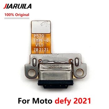 10 бр., оригинални за Motorola Moto Defy 2021 USB зарядно устройство, зарядно устройство, порт за зареждане, гъвкав кабел за микрофон, резервни части
