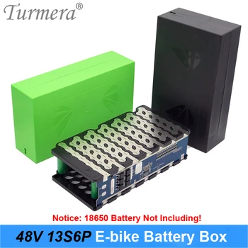Turmera 13S6P 48V 52V Отделението Блок за электровелосипеда 18650 Притежателя с Сварочным Никел 13S 20A BMS за използване с акумулаторна батерия за е-скутер или Електрически Велосипед
