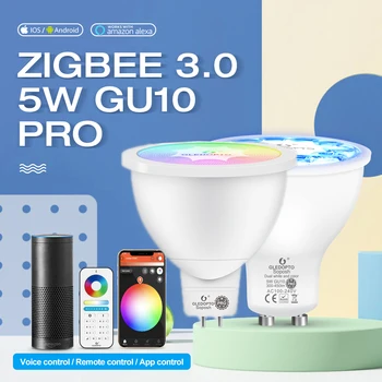 GLEDOPTO ZigBee 3,0 4 W Pro MR16 led прожектор led лампа GU10 за спални, ресторант, дневен тракт, кухня осветление