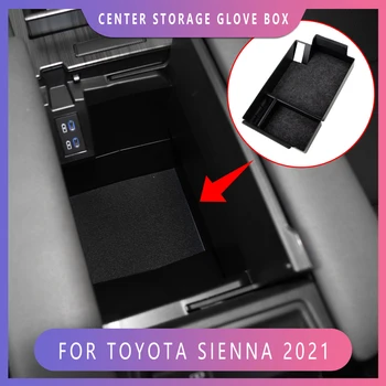 Централен Подлакътник Кутия За Съхранение На Toyota Sienna 2021 Авто Подлакътник Кутия За Съхранение На Централната Конзола Органайзер Контейнер Притежателя Кутия