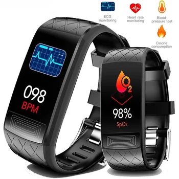 Нов V3E ЕКГ Smartwatch 2022 За Мъже Жени HRV на Сърдечния Ритъм Уреди за измерване на Кръвното Налягане Монитори Спорт Смарт Часовници Гривна Фитнес ЕКГ Сън Тракер