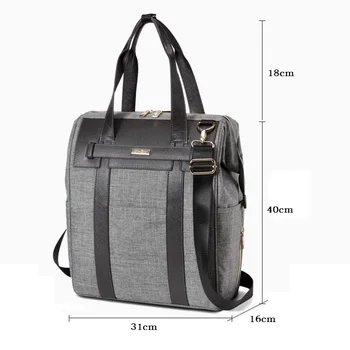 Чанта за бебешки пелени, раница, чанта за памперси, раница + промяна на мат + ремъци за инвалидни колички