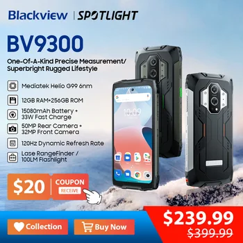 [Световна премиера] Blackview BV9300 G99 Здрав Телефон 21 GB 256 GB 6,7 