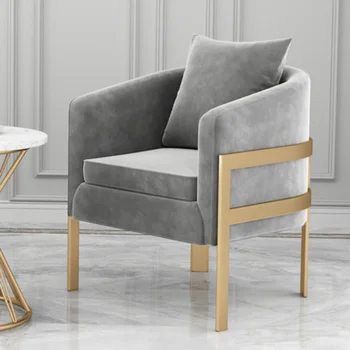 Единични Метални Столове за Всекидневна Луксозен Ресторант Relax Дизайнерски Столове За Дневна Спалня Poltronas Предмети от бита YY50LC