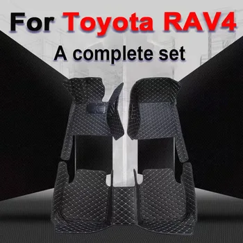 Автомобилни стелки за Toyota RAV4 Vanguard XA30 2006 ~ 2012 килим Авто трайни подложки Луксозна кожена подложка срещу кал автомобилни аксесоари