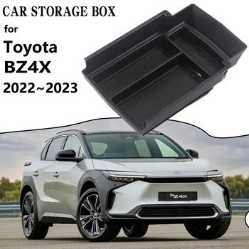 За Toyota BZ4X EA10 2022 2023 Subaru Solterra Авто Кутия За Съхранение Подлакътник Органайзер Централната Конзола Контейнер Разни Аксесоари