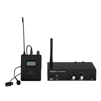 За ANLEON S2 Стерео Безжичен Монитор на Системата Безжични Слушалки Микрофон с Предавател Система 670-680 Mhz НПМ Антена Xiomi