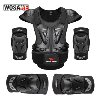 WOSAWE мотоциклет бронирани Мотоциклетът броня за Защита на моторните състезания Защитно яке за гърба, гърдите, тялото, защита за мотокрос, защита за коленете