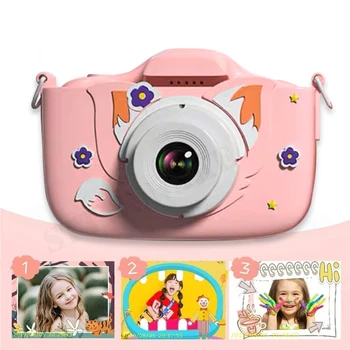 Детска камера 1080P HD, детски цифров фотоапарат, играчки, мультяшная помещение за момче, момиче, подаръци за рожден ден, Коледни детски