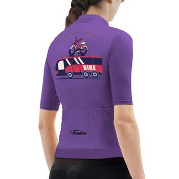 Freedeus облегающая велосипедна фланелка с къс ръкав, мъжки и дамски велосипедна фланелка, модни велосипедна майк Pro Team, благородна велосипедна риза