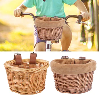 Велосипедна предната кошница за детски велосипеди, скутери, водоустойчив здрава кошница за съхранение на ръчно изработени, подвижна чанта за багаж
