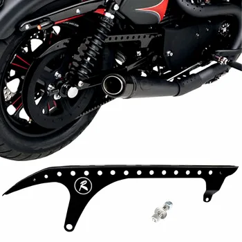 Защита на задната Ролка Мотоциклети, Черна Капак на Задвижващия Ролка За Harley Sportster XL 883 1200 48 72, Модел SuperLow Nightster 2004-2018