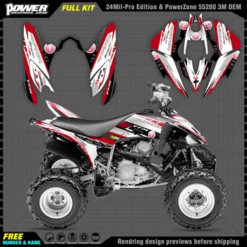 PowerZone Графичен комплект стикери за YAMAHA RAPTOR 125-250 стикер за мотоциклет 002