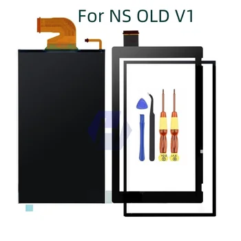 Оригинален нов LCD дисплей за Nintendo конзола Switch, дигитайзер, тъч V1 и V2, подмяна на конзола на НЧ NX