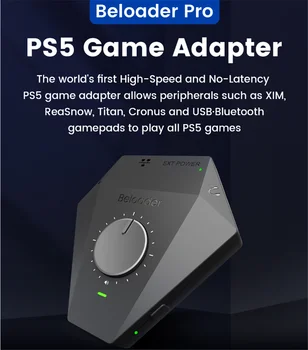 Beloader pro За PS5 адаптер за да играете на всички игри P5 Контролер Клавиатура Мишка Конвертор USB Bluetooth5.0 Геймпад за switch xone