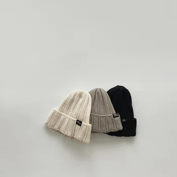Есен-зима Детски възли шапки за момчета и момичета, Модни детски шапки, меки топли детски шапки