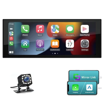 Carplay 1 Din 6.9 In 2G + 32G Автомобилен мултимедиен плеър с Android GPS, Bluetooth, USB FM-Рефлексен връзка, кола стерео радио с камера