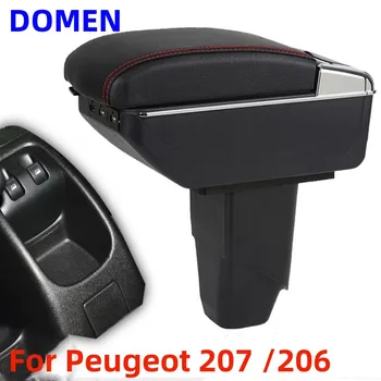 За Peugeot 207 подлакътник скоростна 206 подлакътник кутия за Citroen C2 Дооснащение вътрешната част на централен подлакътник авто аксесоари