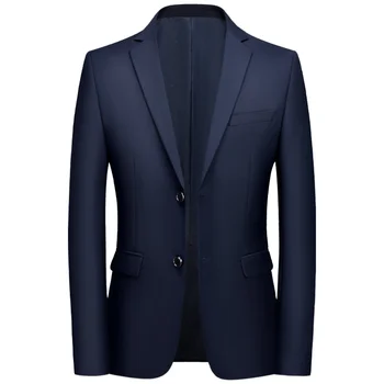 Луксозен яке за банкет и купоните, обикновена ежедневните бизнес палто с дълъг ръкав, оборудвана мъжки сватбен сако, мъжки дрехи големи размери 5Xl