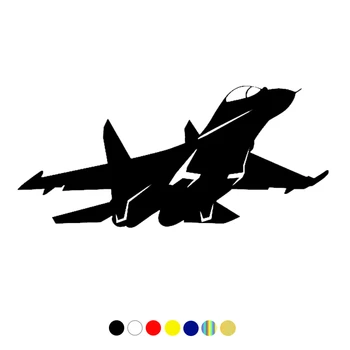 Vinyl стикер на самолет Су-27, автомобили стикер, водоустойчив автодекоры на бронята на камиона, задното стъкло, изберете размер