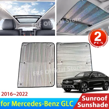 за Mercedes Benz GLC Class X253 C253 2016 ~ 2020 2022 2017 Аксесоари Люк На покрива Козирка На покрива, Топлоизолация на Предното Стъкло