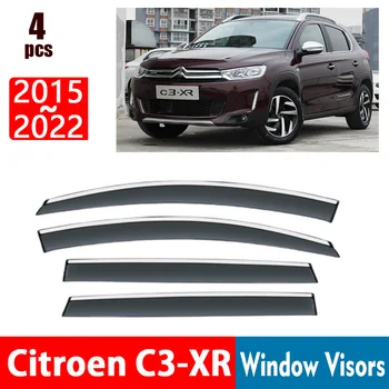 ЗА Citroen C3-XR 2015-2022 Прозорец Очила за Защита От Дъжд на Прозореца Дъждобран Дефлектор Тента Щит Вентилационна Защита Тента Капак Завърши