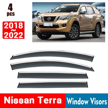 За Nissan Terra 2018-2022 Прозорец очила за Защита от дъжд на Прозореца дъждобран Дефлектор тента щит Вентилационна защита покритие на капака козирка