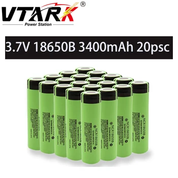 100% оригинална батерия 18650 3,7 В ncr18650b, литиева 3400 mah за батерията на фенерчето на 10 А и батерията на 20 бр.