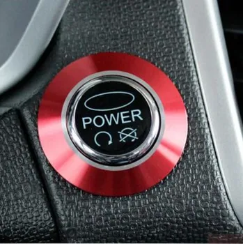 Ключодържател на колата бутон за запалване декоративно пръстен на капака на двигателя start stop стикер за Ford fiesta ecosport 1 бр. в пакет