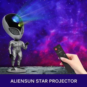 Aliensun Galaxy Звезден проектор, лека нощ, атмосферата, проектор, лампа на нощното небе за спални, домашен декоративен детски подарък за рожден ден