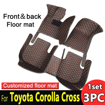 Автомобилни стелки за Toyota Corolla Cross 2022 Потребителски автоматично накладки за краката, автомобилни килими, аксесоари за интериора