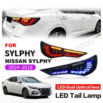 За Nissan Sylphy 2014-2018 Led Задна Светлина В Събирането на Знаменца на Волана, Щепсела и да Играе мигач Автоаксесоари DRL
