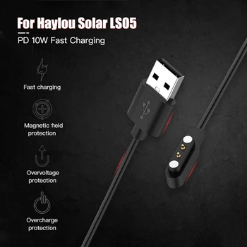 Подмяна на 1 М Преносим USB Кабел За Зареждане Поставка захранващ Адаптер За Haylou Solar LS05 LS05S Смарт Часовник Зарядно Устройство, Зарядно устройство и Аксесоари