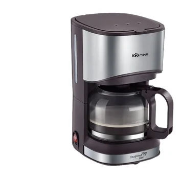 Кафемашина Bear, американската домакински автоматично капково тип, 0.7 л, малка кафе машина за приготвяне на чай и кафе, кафе-машина