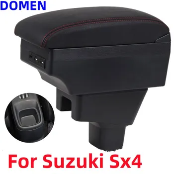 За SUZUKI SX4, кутия за оръжие, детайли на интериора, централно съдържанието на кола с подвижни отвор за чаши, голямо пространство, двупластова USB зареждане