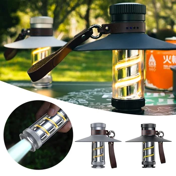 Модерен лампа за къмпинг Long Shot, зареждане чрез USB, водоустойчива лампа за разходки, риболов