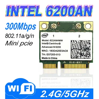 Нова безжична карта Intel Centrino Advanced-N 6200 622ANHMW 6200AGN Mini PCI-E 300 Mbit/s, двухдиапазонная безжична карта Wi-Fi На 2,4 G/5 Ghz 802.11 AGN