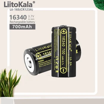 LiitoKala Lii-16A RCR123A 3,7 В 16340 700 mah Акумулаторна Батерия За Arlo HD Камера И Reolink argus 3,7 На Акумулаторна батерия cr123a lithium