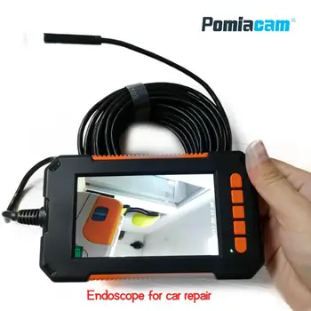 P40 HD1080P 8 мм обектив на инспекцията ендоскоп камера водоустойчива IP67 бороскоп 4,3-инчов HD IPS Екран на Монитор за ремонт на автомобили