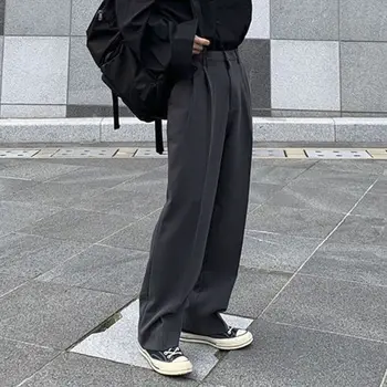 2023, Пролетния моден тренд панталони в стил на Нова Англия, корейската версия, ежедневни мъжки дрехи, преки свободни обикновена панталони N39