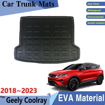 Подложка за багажник на кола Geely Coolray 2023 Аксесоари Binyue 2018 ~ 2023 Задния Товарен Тава Подложка За Багажника Грязезащитные Накладки, Автомобилни Аксесоари