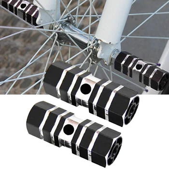 2 елемента Велосипеди колело шестоъгълен оста на педала от алуминиева сплав поставка за краката Трюковые клечки Аксесоари за велосипеди поставка за краката на велосипеди foot колче